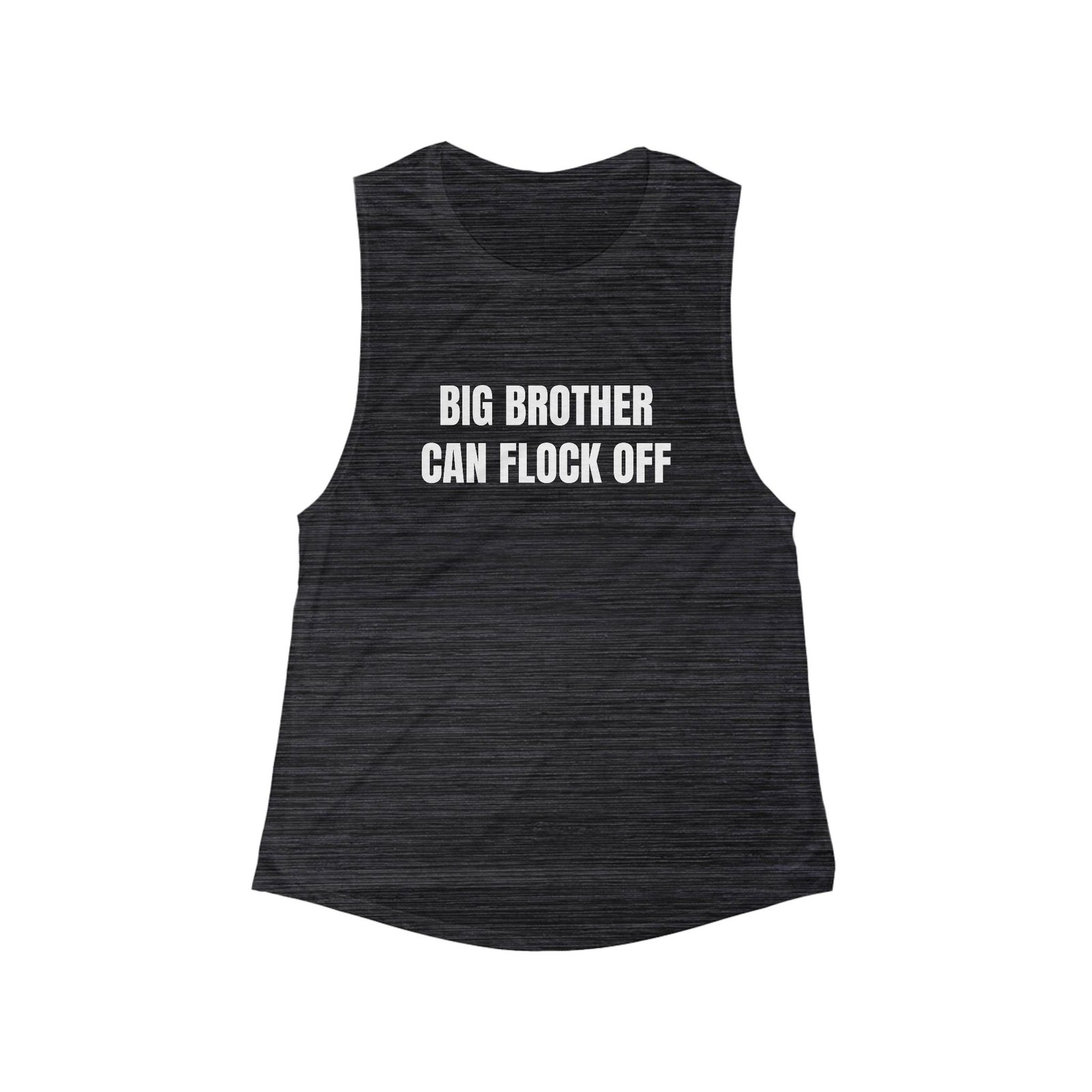 Big Brother Can Flock Off Funny Women's Flowy Muscle Tank - Image 5