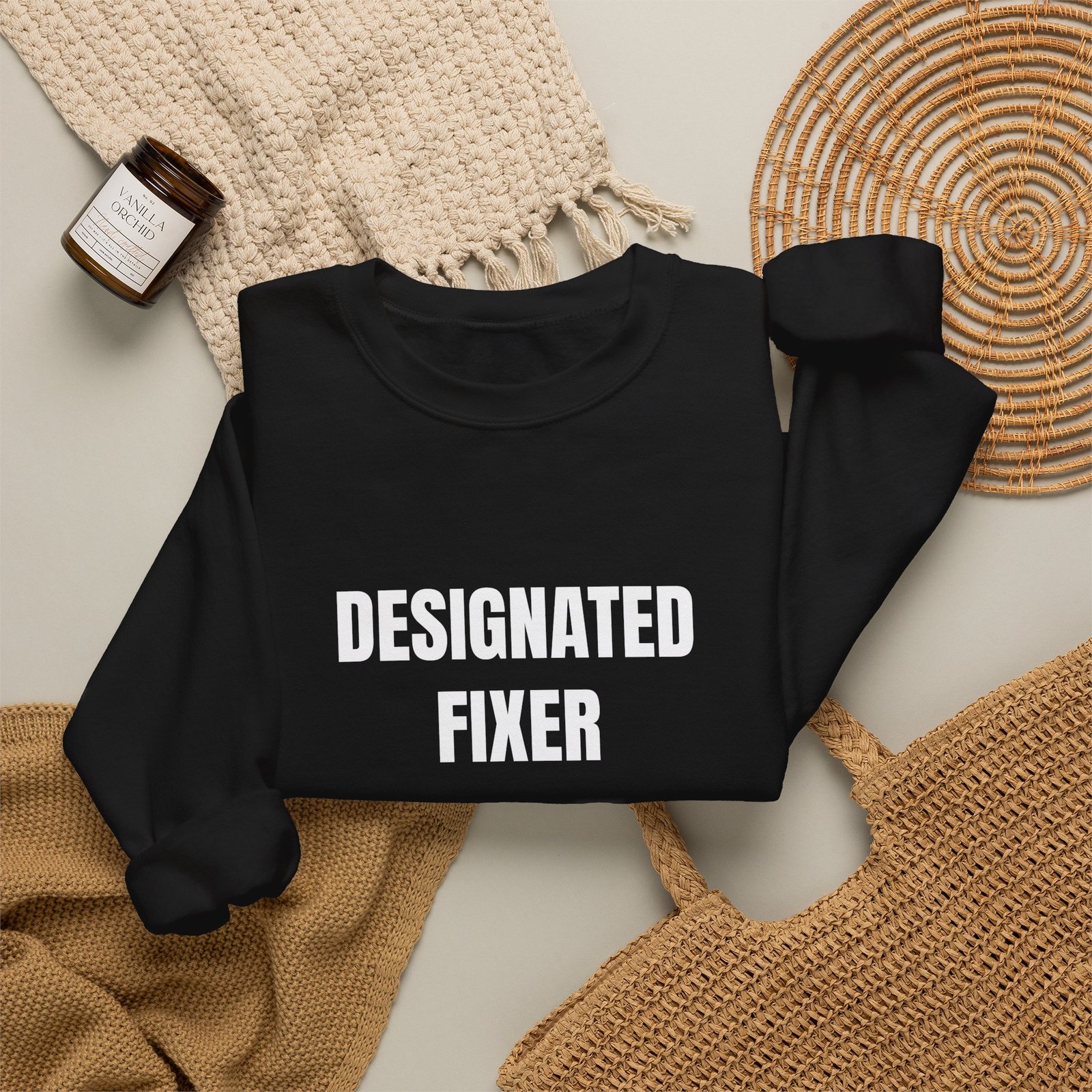 Designated Fixer Funny Crewneck Sweatshirt - Image 8