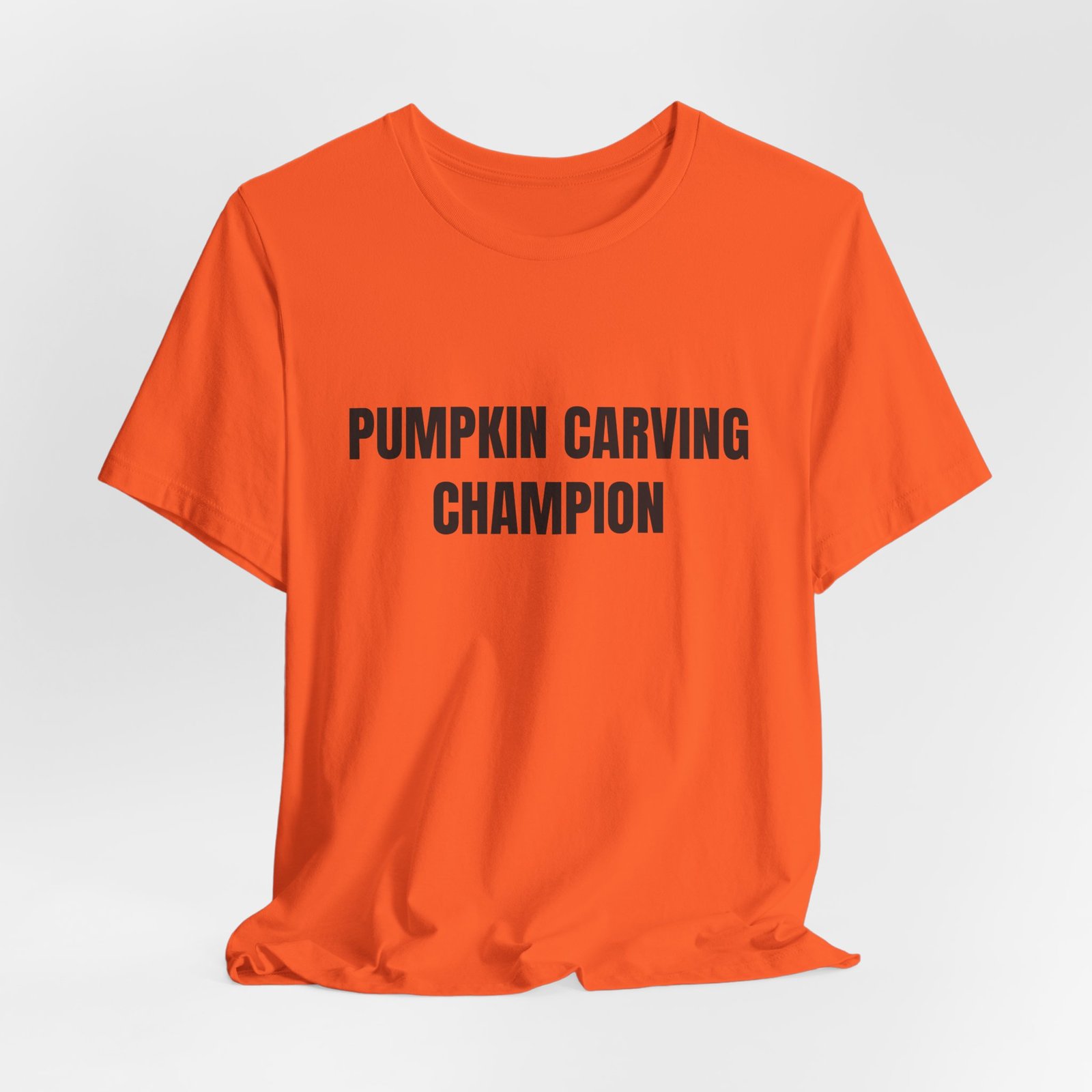Pumpkin Carving Champion Funny Halloween Graphic T-Shirt - Image 4