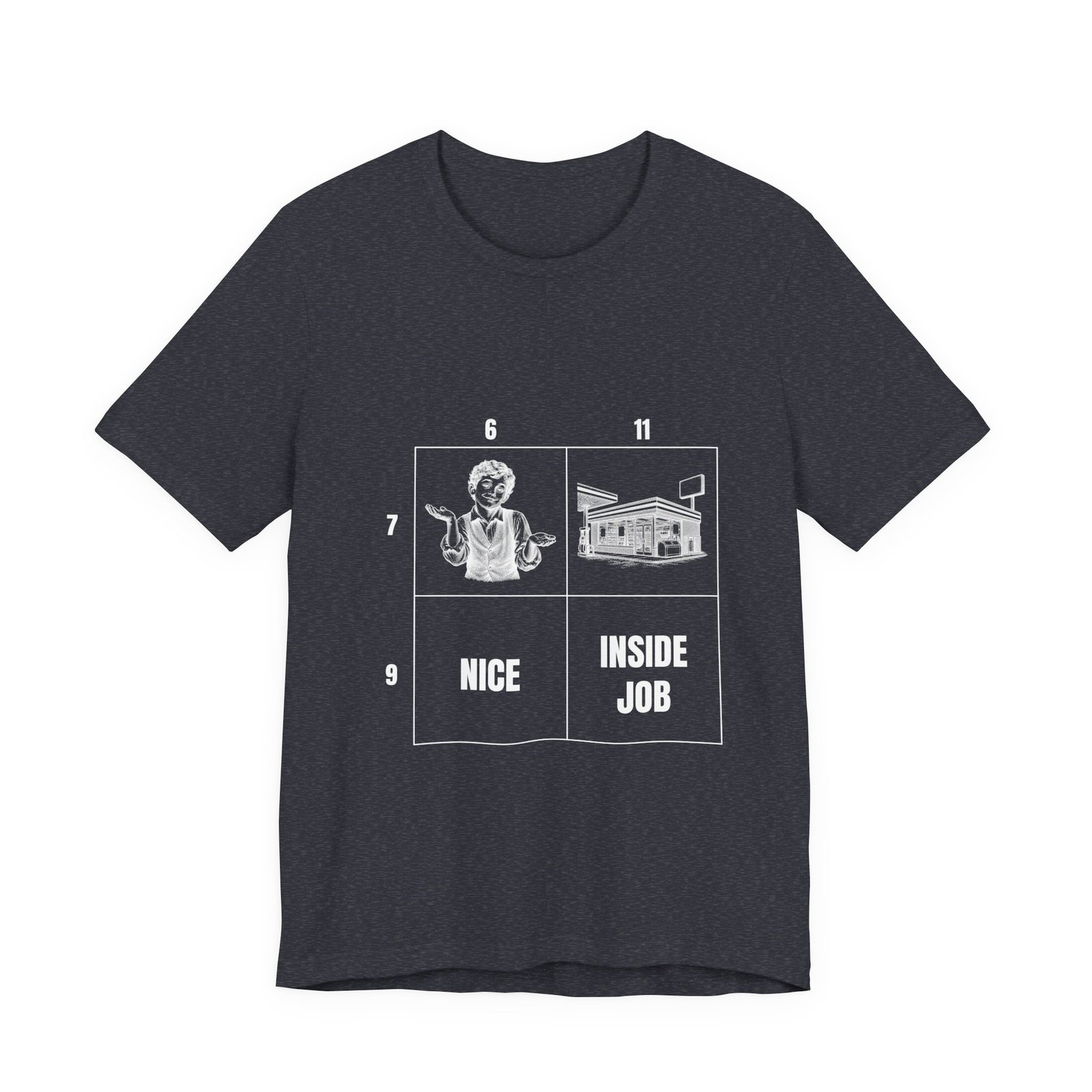 The Number Grid Funny Graphic T-Shirt - Image 13