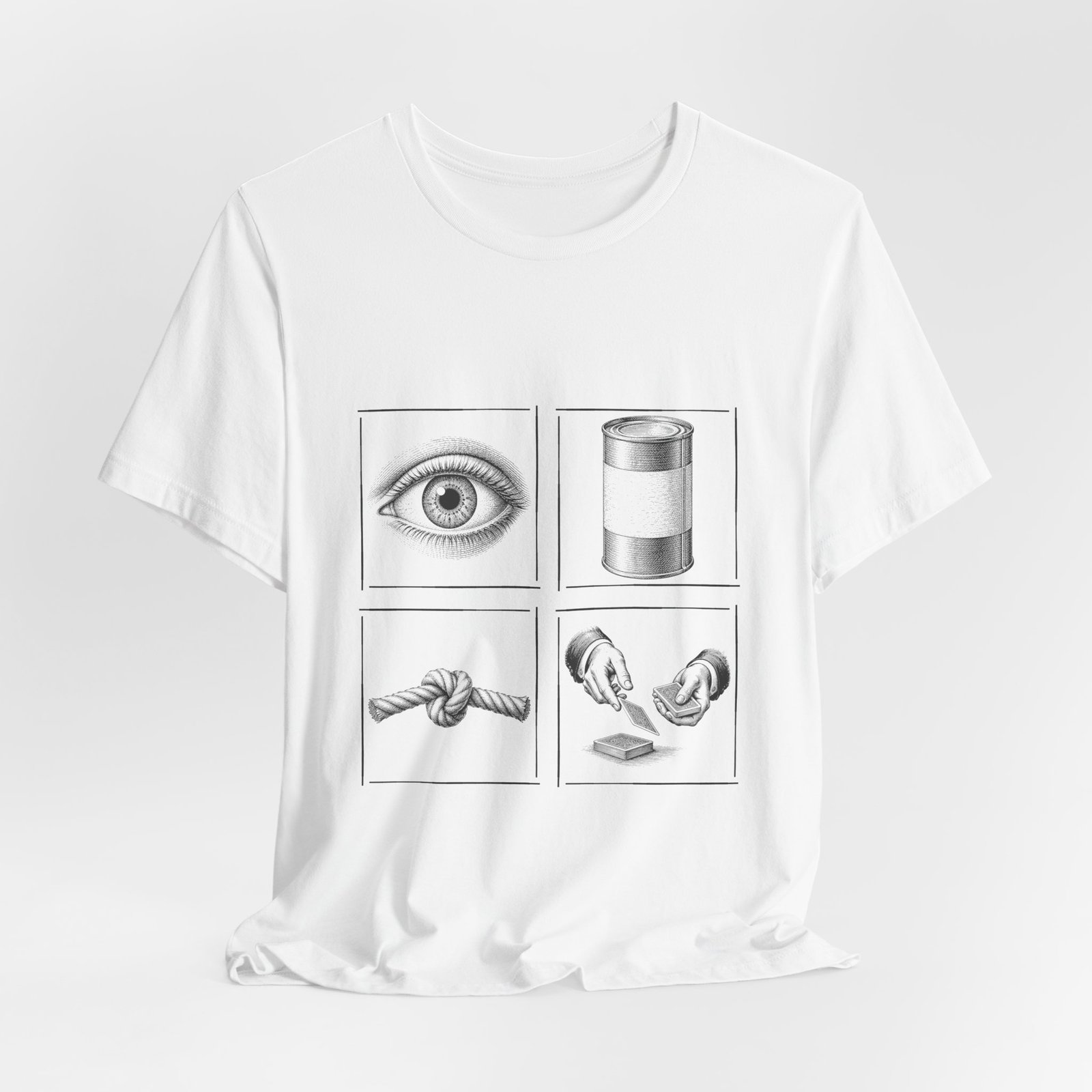 I Cannot Deal Rebus Tee, Four Pictures One Phrase - Image 4
