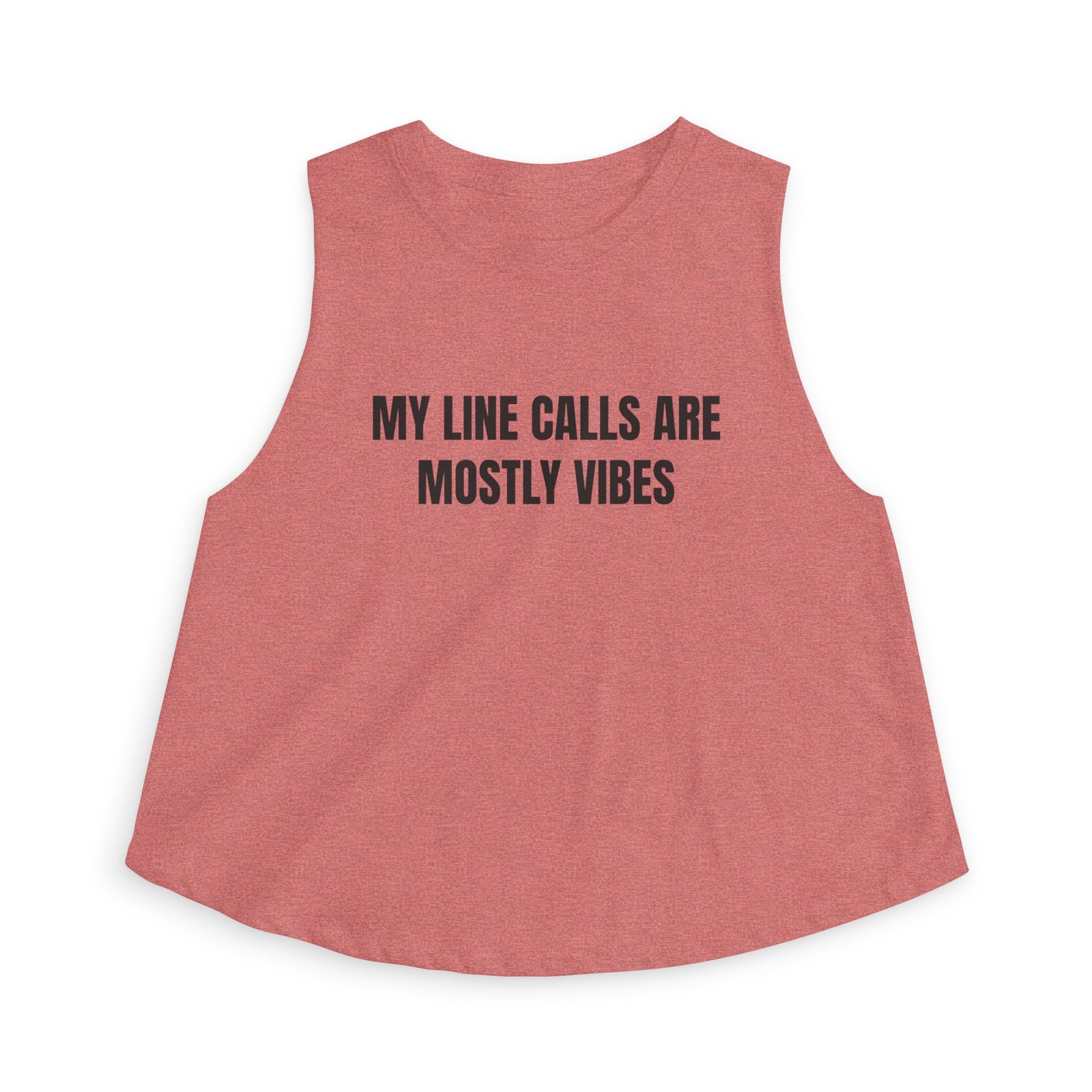 My Line Calls Are Mostly Vibes Funny Women's Crop Top - Image 5