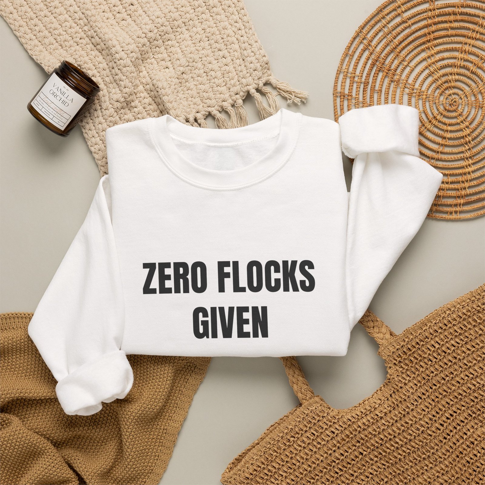 Zero Flocks Given Funny Crewneck Sweatshirt - Image 4