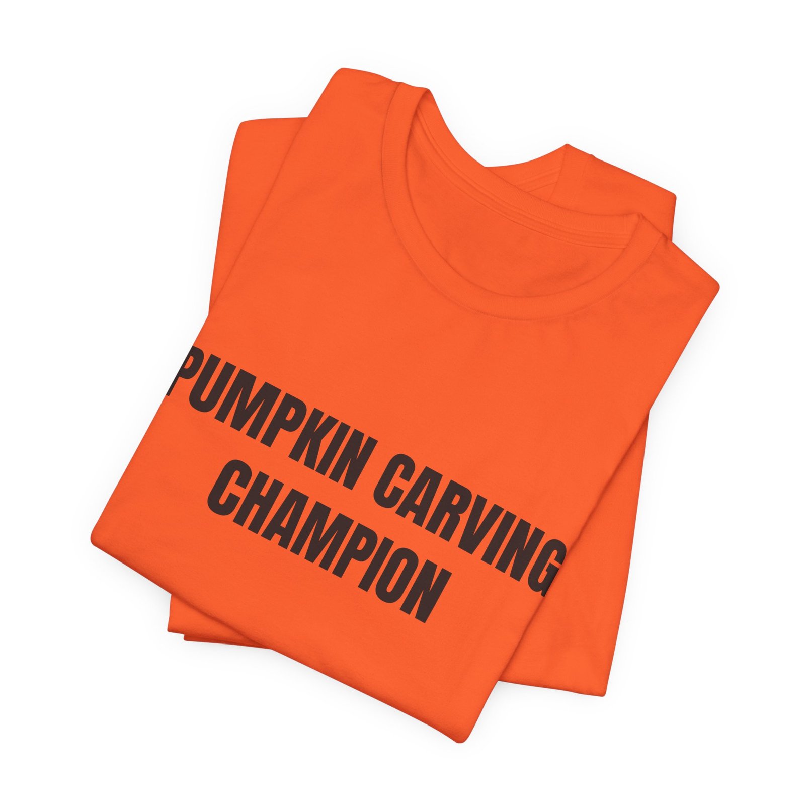 Pumpkin Carving Champion Funny Halloween Graphic T-Shirt - Image 3