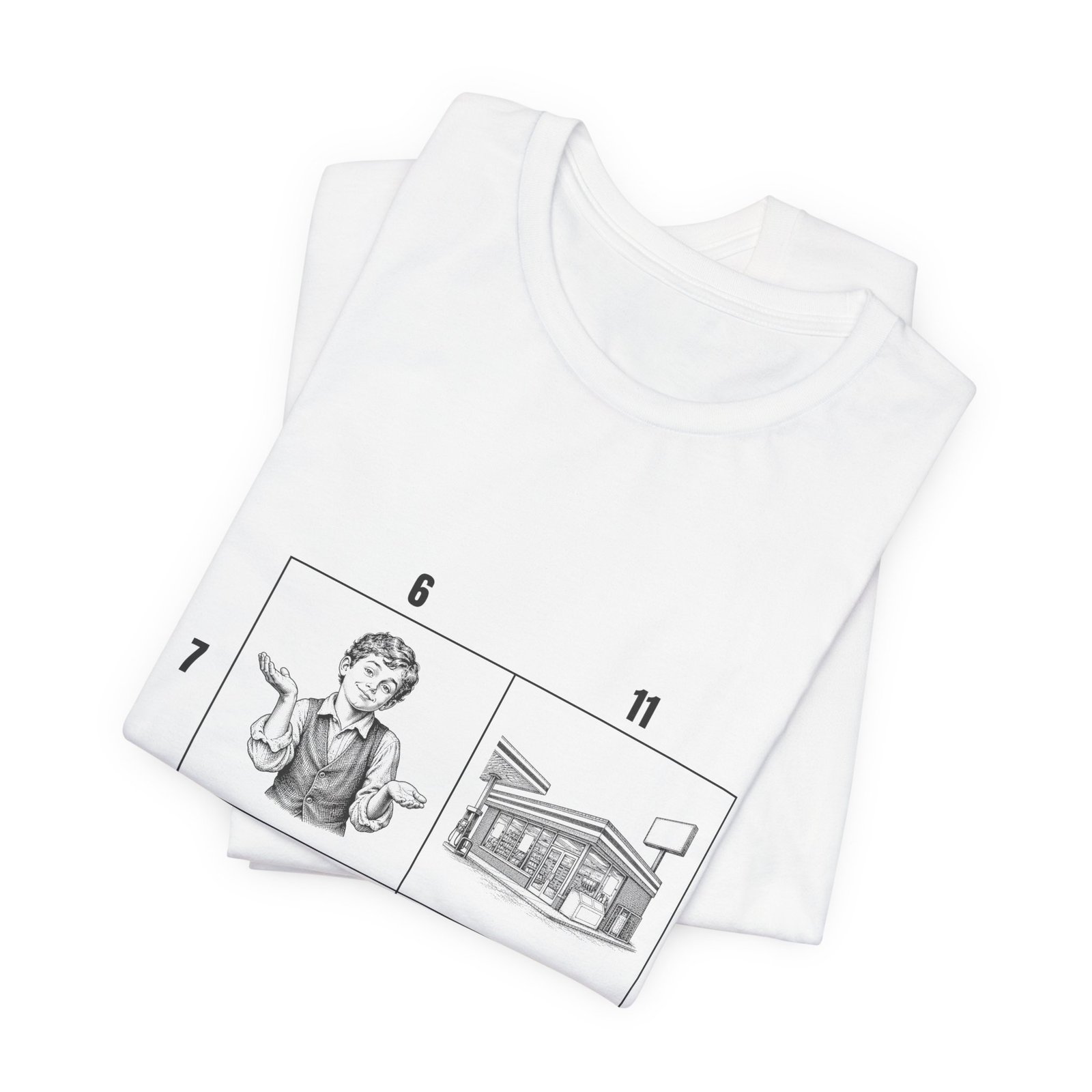 The Number Grid Funny Graphic T-Shirt - Image 3
