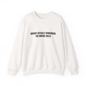 Nobody Actually Remembers The Dreidel Rules Funny Hanukkah Crewneck Sweatshirt