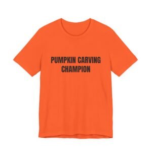 Pumpkin Carving Champion Funny Halloween Graphic T-Shirt