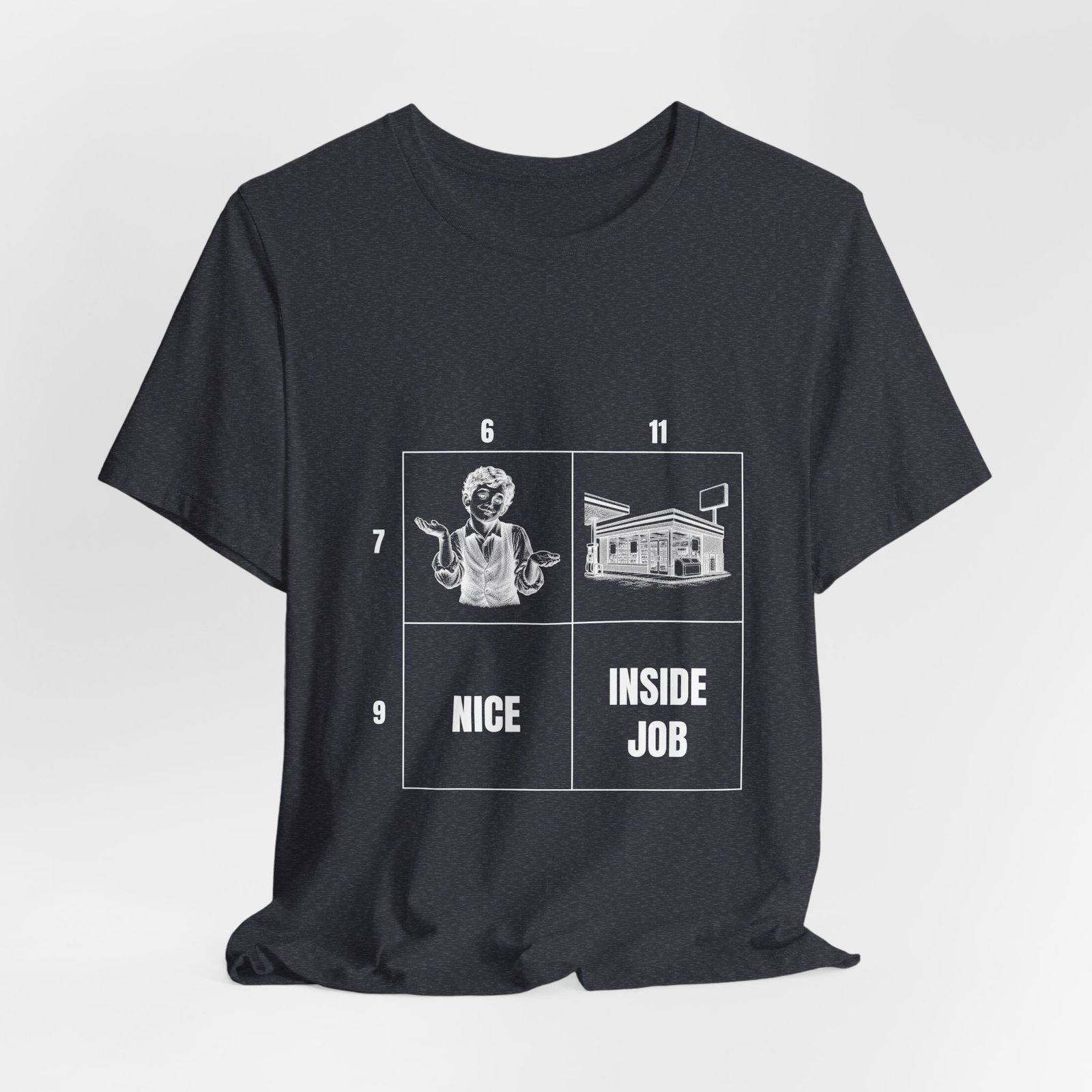 The Number Grid Funny Graphic T-Shirt - Image 16