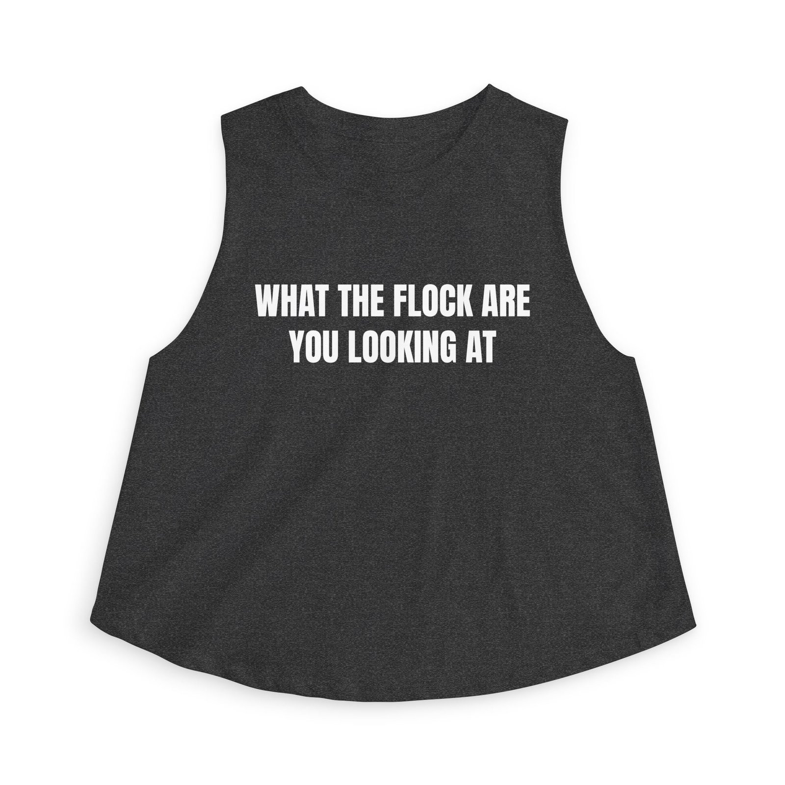 What The Flock Are You Looking At Funny Women's Crop Top - Image 13