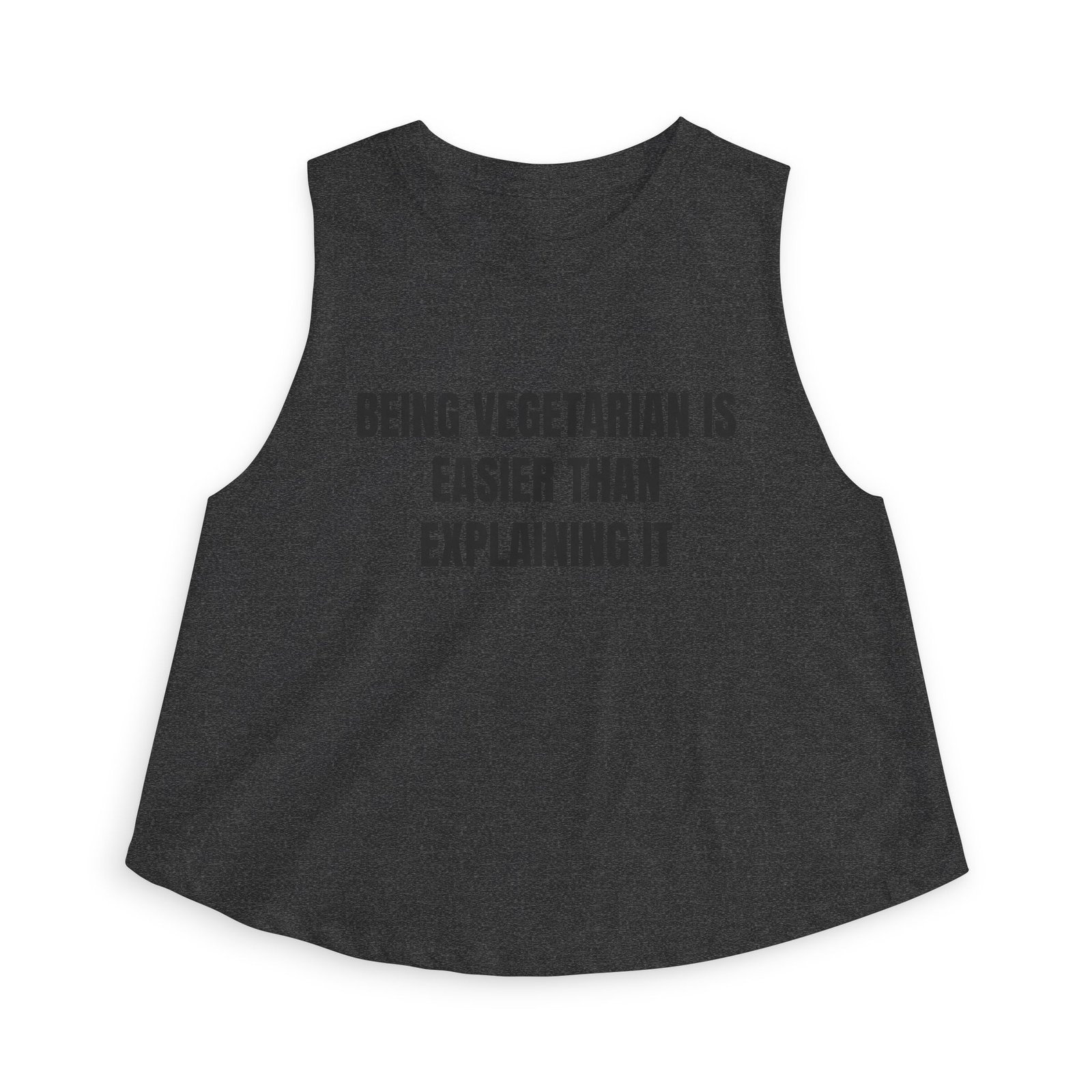 Being Vegetarian Is Easier Than Explaining It Funny Women's Crop Top - Image 13