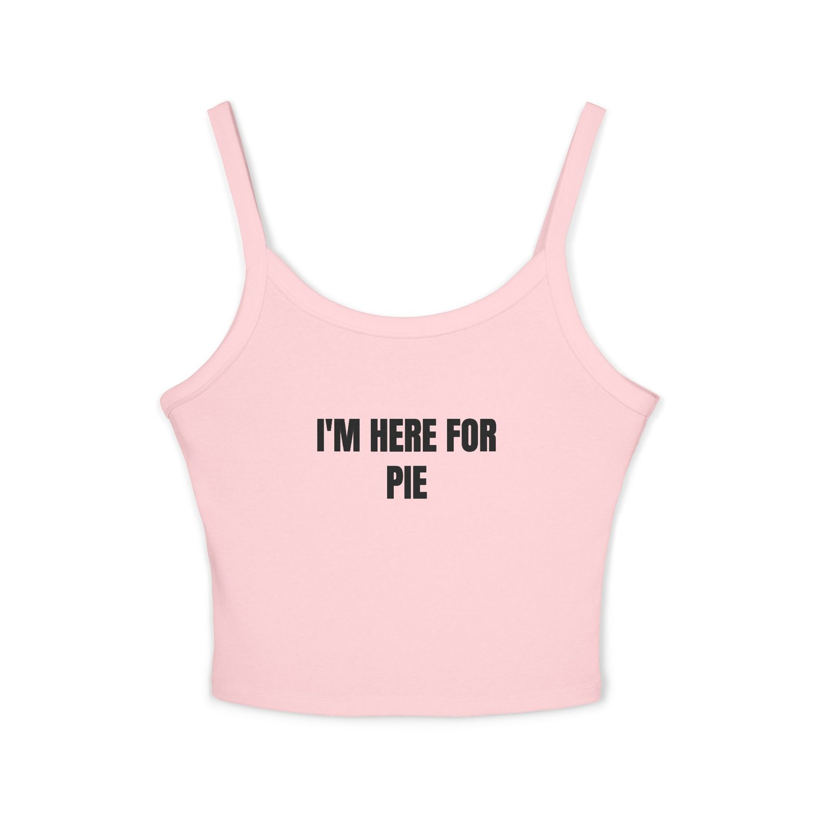 I'm Here For Pie Funny Thanksgiving Women's Spaghetti Strap Tank - Image 13