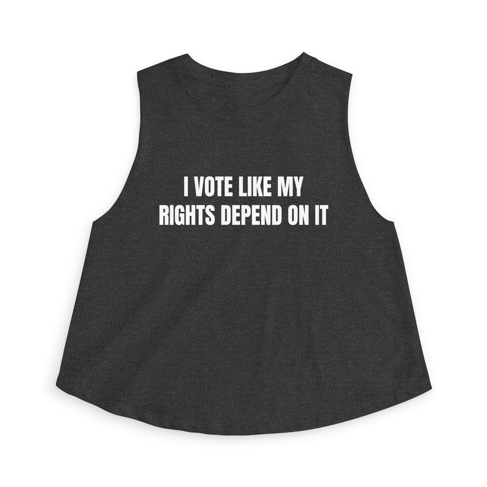 I Vote Like My Rights Depend On It Funny Women's Crop Top - Image 13