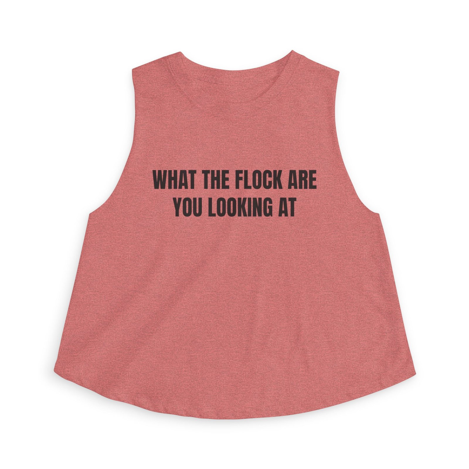 What The Flock Are You Looking At Funny Women's Crop Top - Image 5