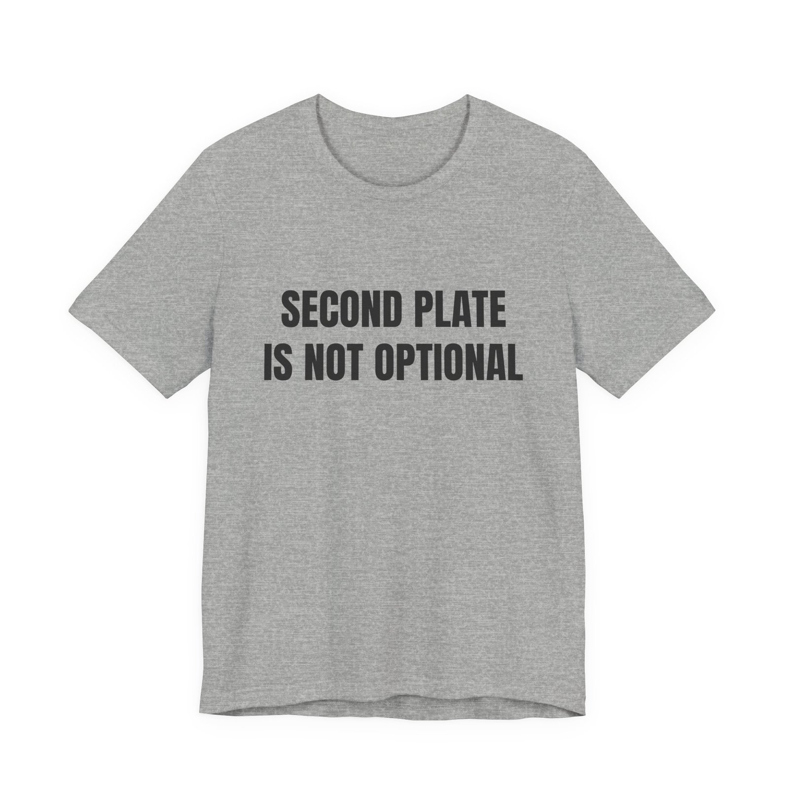 Second Plate Is Not Optional Funny Thanksgiving Graphic T-Shirt - Image 9
