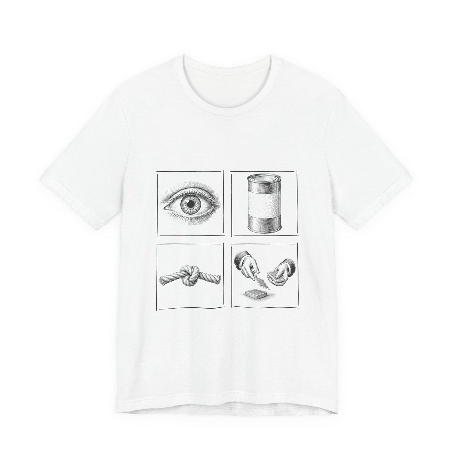 I Cannot Deal Rebus Tee, Four Pictures One Phrase