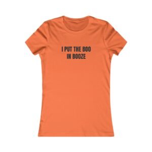 I Put The Boo In Booze Funny Halloween Women's Tee