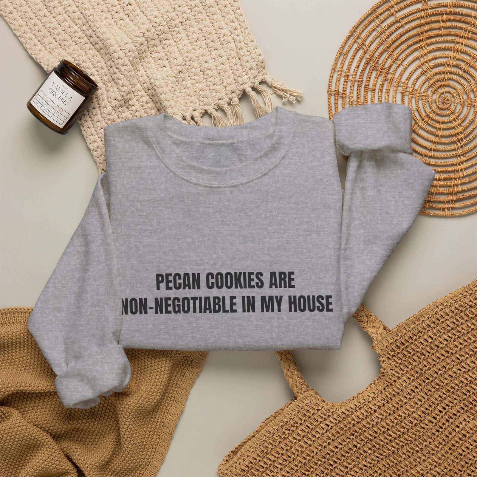 Pecan Cookies Are Non-Negotiable In My House Funny Crewneck Sweatshirt - Image 12