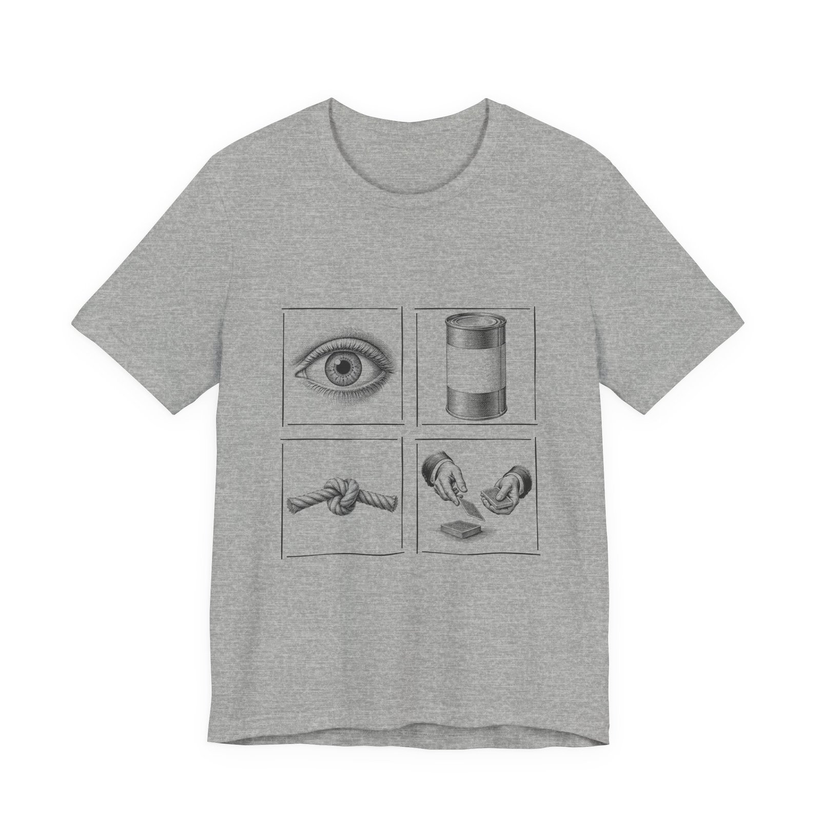 I Cannot Deal Rebus Tee, Four Pictures One Phrase - Image 9