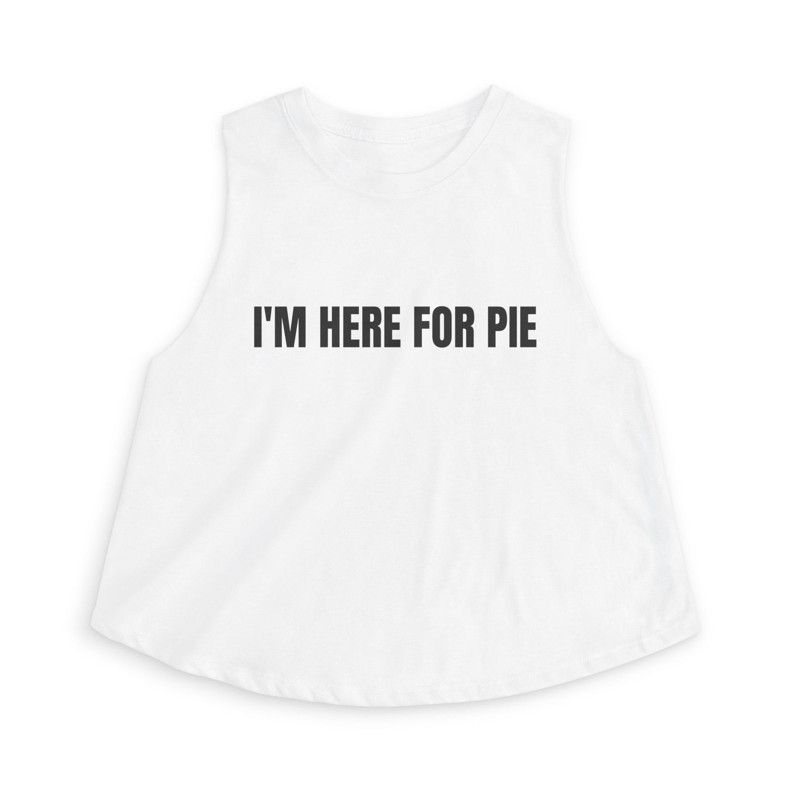 I'm Here For Pie Funny Thanksgiving Women's Crop Top