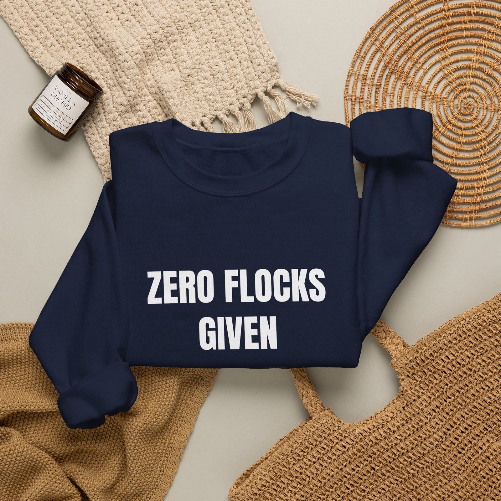 Zero Flocks Given Funny Crewneck Sweatshirt - Image 16