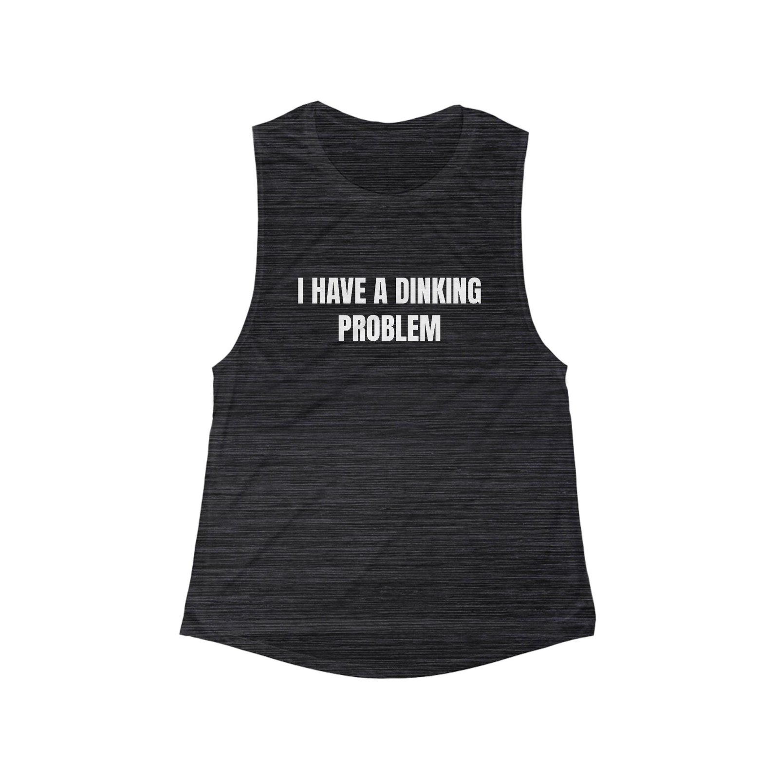 I Have A Dinking Problem Funny Women's Flowy Muscle Tank - Image 5