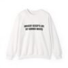 Grocery Receipts Are My Horror Movies Funny Crewneck Sweatshirt