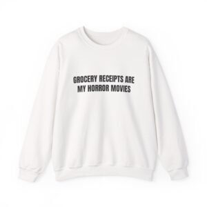 Grocery Receipts Are My Horror Movies Funny Graphic T-Shirt