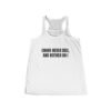 Chaos Never Dies, and Neither Do I Funny Women's Flowy Racerback Tank
