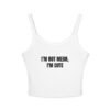 I'm Not Mean, I'm Cute Funny Women's Spaghetti Strap Tank