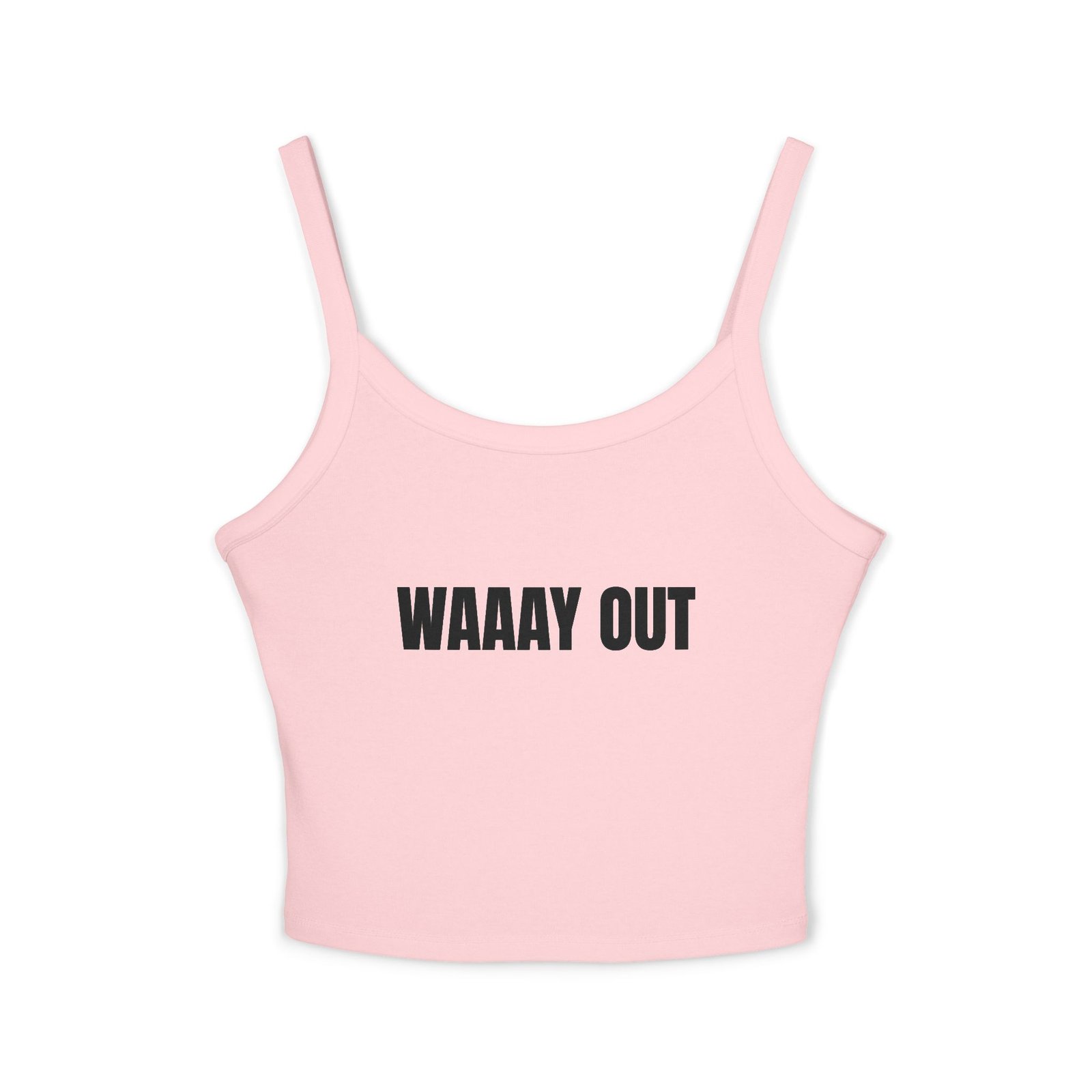 WAAAY OUT Funny Women's Spaghetti Strap Tank - Image 13