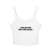 I Never Back Down From A Sour Challenge Funny Women's Spaghetti Strap Tank