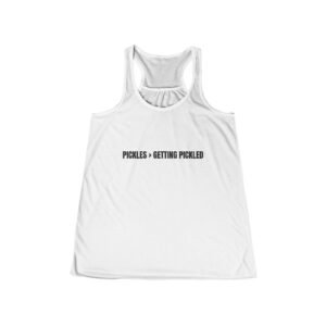 Pickles > Getting Pickled Funny Women's Flowy Racerback Tank
