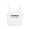 Self Declared Chili Cook-Off Champion Funny Women's Spaghetti Strap Tank