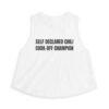 Self Declared Chili Cook-Off Champion Funny Women's Crop Top